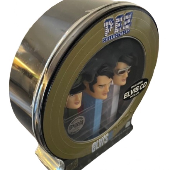 Elvis Presley Pez Dispenser 2007 Collector Set w/ Music CD Limited Edition. New! - Picture 3 of 6